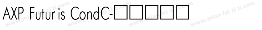 AXP Futuris CondC字体转换